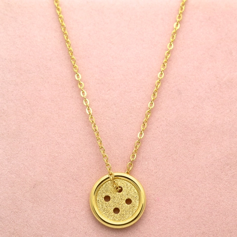 Mode Roestvrijstalen Knoop Hanger Ketting Voor Vrouwen Mat Gezandstraald Geometrische Ronde Knoop Charm Verstelbare Ketting Sieraden Cadeau