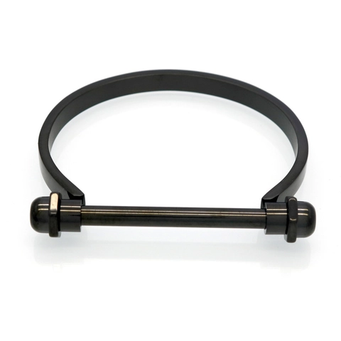 Stainless Steel Horseshoe Shackle Screw Cuff Bracelet Industrial D Ring Bolt Minimalist Punk Jewelry For Men Women
