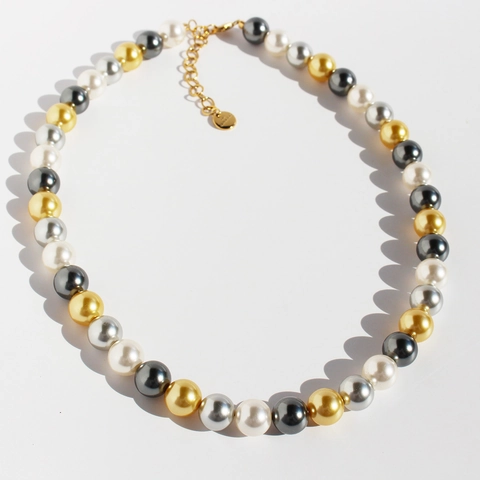 Collana Di Perle Miste Vintage E Orecchini Con Perno In Argento Sterling 925 Zirconia Gioielli In Ottone Per Donna Festa