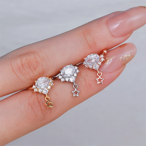 Brass Zircon Butterfly Bowknot Star Ear Cuff Gold Silver Rose Gold Plated Non Pierced Clip On Earrings Women Luxury Jewelry