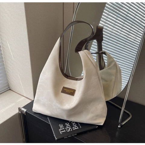 Vintage Marmor Textur Hobo Umhängetasche Für Damen Große Kapazität Retro Tragetasche Mit Lederbesatz Lässige Pendler Tasche