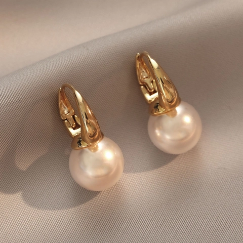 Elegante Kunstparelhanger Hoops Verguld Koper Geometrische Minimalistische Sieraden Voor Dames Woon-Werkstijl