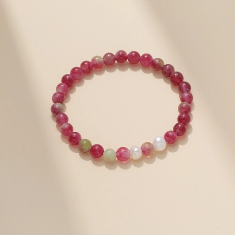 Bracelet En Perles De Culture Deau Douce Baroque Pierre Naturelle Fait Main Coloré Bijoux De Mode Pour Femmes