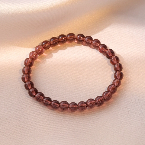 Bracciale Di Perle Tonde Viola Con Perle Di Cristallo Di Vetro E Catena A Serpente Regolabile Argentata Per Donna Elegante