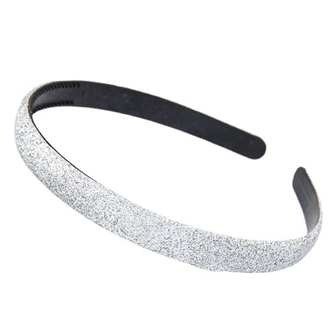 Sparkling Glitter Plastic Headband With Anti-Slip Teeth Thin Hairband For Women Girls Daily Party Sweet Hair Accessories