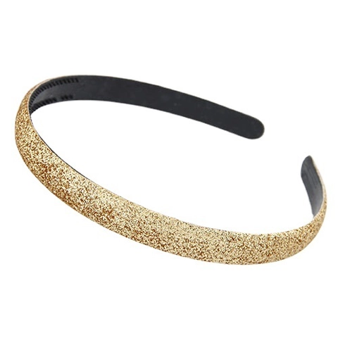 Sparkling Glitter Plastic Headband With Anti-Slip Teeth Thin Hairband For Women Girls Daily Party Sweet Hair Accessories