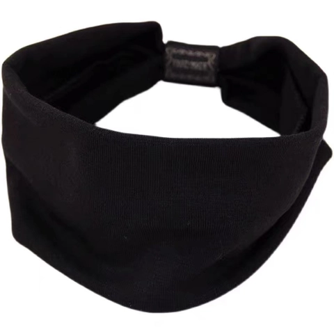 Fasce Per Capelli Larghe In Cotone Elasticizzato A Maglia Tinta Unita Per Donna Yoga Sport Trucco Accessori Per Capelli