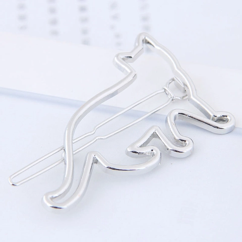Fermagli Per Capelli In Lega Di Metallo Minimalisti Forme Geometriche Cave Gatto Stella Farfalla Forcine Eleganti Per Donna