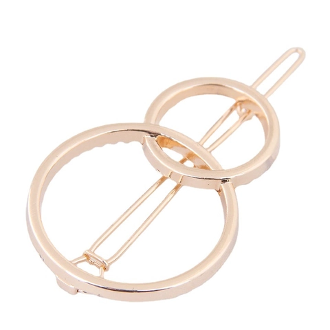 Minimalist Alloy Metal Hair Clips For Women Gold Silver Tone Geometric Star Shape Bobby Pins Versatile Styling Accessories