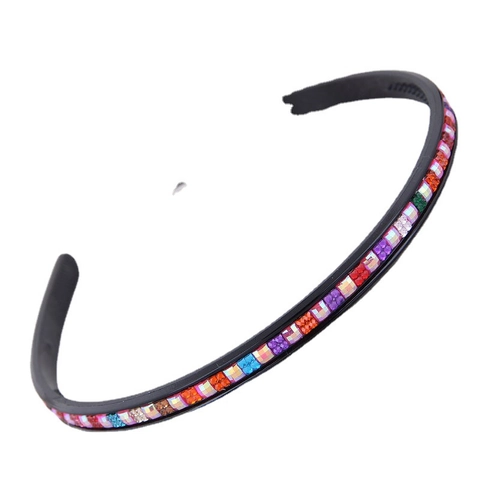 Strass Stirnband Schlankes Harz Haarband Mit Anti-Rutsch Zaehnen Koreanischer Stil Eleganter Haarschmuck Fuer Frauen Maedchen