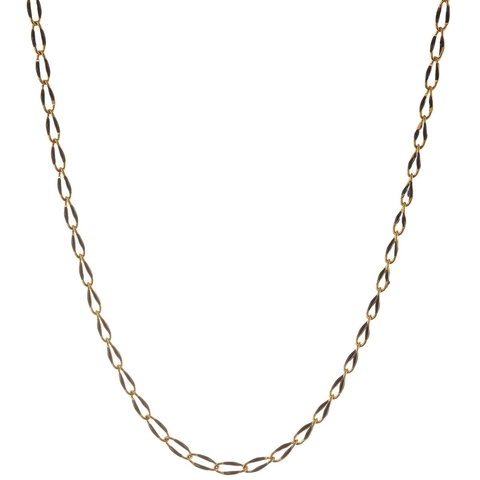Minimalist Stainless Steel Drip Oil Lip Chain Necklace Gold Plated Enamel Geometric Link Necklace For Women Men Daily Accessory Jewelry