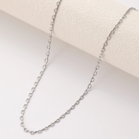 Collana A Catena Minimalista In Acciaio Inossidabile Con Frangia A Nappa A Semicerchio Gioielli Per Donna