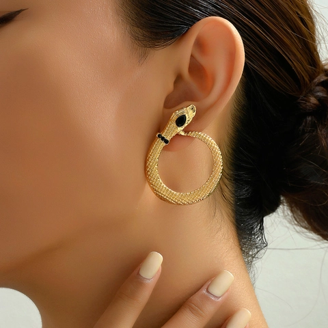 Boucles D Oreilles Ethniques Vintage En Alliage Pour Femmes Pampilles Bohèmes Et Forme Serpent Bijoux Rétro