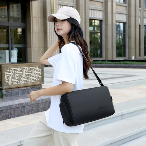 Oxford Doek Crossbodytas Voor Heren Dames Waterdicht Reizen Sport Schoudertas Casual Effen Kleur Grote Capaciteit Reistas
