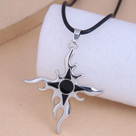 Gothic Hanger Ketting Legering Vintage Retro Etnische Stijl Kruis Draak Yin Yang Bedel Met Wax Touw Koord Voor Mannen