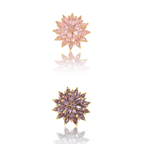 Mini Kristall Gänseblümchen Blume Brosche Damen Mode Blendschutz Ausschnitt Kleiner Schmuck Kupfer Strass Blume Anstecker