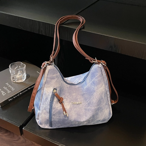 Women Large PU Leather Tote Bag Vintage Minimalist Solid Color Shoulder Bag Multi-Functional Daily Commute Fashion Handbag