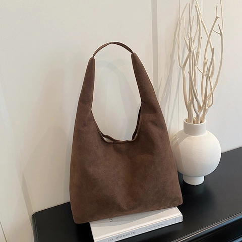 Women Large Capacity PU Leather Frosted Texture Shoulder Bag Minimalist Urban Style Daily Commute Tote Handbag Solid Color Bag