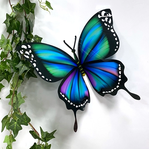 Large 3D Butterfly Wall Sticker PVC Gradient Color Self-Adhesive Wall Decal For Living Room Home Bedroom Decoration Art