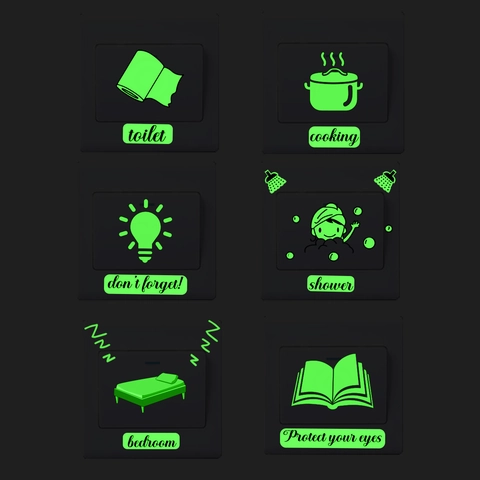 Im Dunkeln Leuchtende Lichtschalter Aufkleber PVC Abnehmbare Cartoon Wandtattoo Für Kinderzimmer Schlafzimmer Etiketten