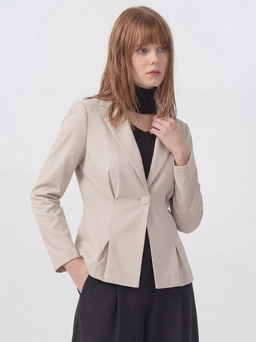 Blazer da Donna Elegante Vestibilità Slim Revers Bottone Singolo Giacca da Completo Tinta Unita Manica Lunga Pendolare Ufficio Cappotto Professionale