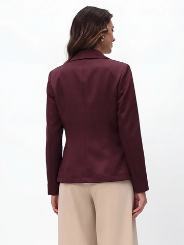 Women's Elegant Slim Fit Blazer Jacket Solid Color Lapel Single Button Long Sleeve Casual Office Commuter Suit Top