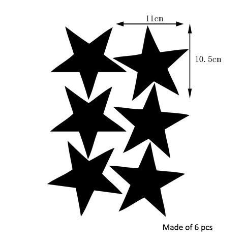 Adesivi Murali Stella Pentagramma in PVC Rimovibile per Cameretta Bambini Asilo Nido Decorazione Casa Cielo Stellato DIY