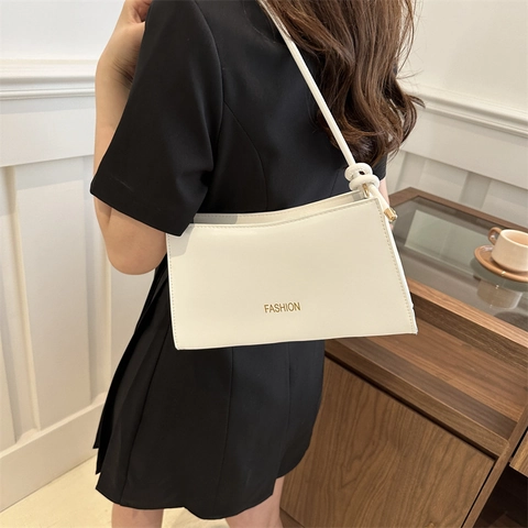 Borsa Sottobraccio Da Donna Pelle PU Borsa A Tracolla Quadrata Piccola Minimalista Con Tracolla A Nodo Stampa Moda Per Uso Quotidiano