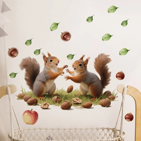 Creative Cute Animal Floral Wall Stickers Self Adhesive PVC Decals For Living Room Bedroom Nursery Kids Room Home Decor