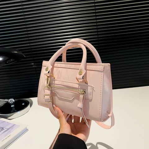 Borsa a Tracolla Piccola Quadrata Vintage in Pelle PU Donna Con Frange Cerniera Oro Moda Borsa a Spalla per Pendolarismo