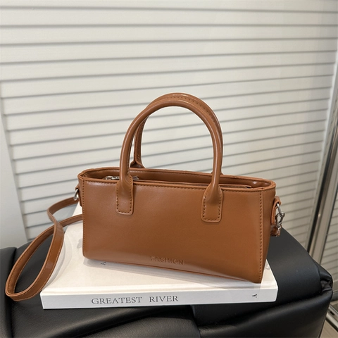 Retro PU Leather Small Square Bag For Women Minimalist Crossbody Shoulder Bag Handbag With Adjustable Strap Daily Fashion