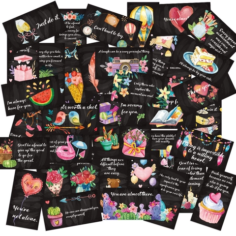 Chalkboard Style Inspirational Lunch Box Notes For Kids Motivational Cards With Hand Drawn Quotes For School Encouragement