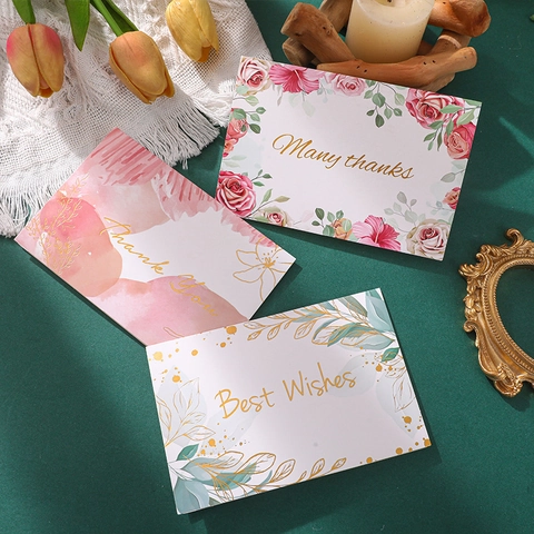 Florale Marmor Heißprägen Grußkarten Mit Umschlägen Für Hochzeit Geburtstag Erntedankfest Party Geschenk Nachrichtenkarten