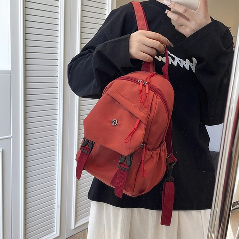 Grote Capaciteit Nylon Rugzak voor Dames Urban Eenvoudige Koreaanse Casual Reizen School Pendel Studententas Meerder Zakken