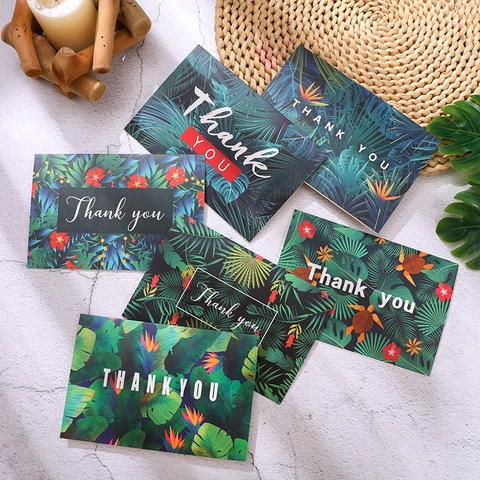 Tropische Pflanzen Dankeskarten Mit Umschlägen Monstera Blatt Blumendesign Für Hochzeit Business Geburtstag Party Büro Schreibwaren