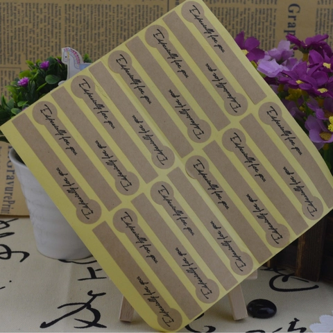 Retro Kraft Paper Sealing Stickers Especially For You Thank You Adhesive Labels For Gift Packaging Envelope Handmade Decor