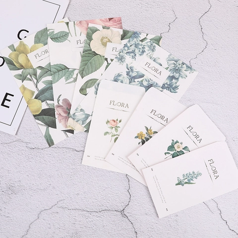 Vintage Botanical Floral Letter Paper And Envelope Set Romantic Aesthetic Writing Stationery For Gift Office School Supplies