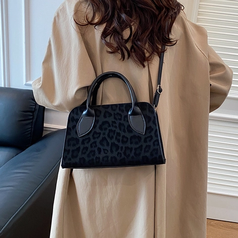 Borsa Da Donna Con Stampa Leopardata Pelle PU Borsa A Tracolla Moda Versatile Per Uso Quotidiano