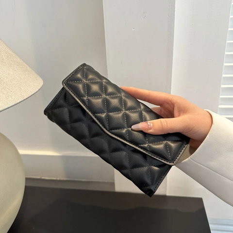 Elegante Pochette Trapuntata da Donna in Pelle PU per Feste e Banchetti Portafoglio a Busta Borsa a Mano Quotidiana Versatile