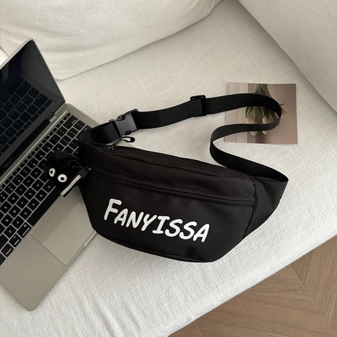 Mode Vrouwen Oxford Doek Heuptas Letterprint Casual Borsttas Met Verstelbare Riem Street Style Reizen Fanny Pack