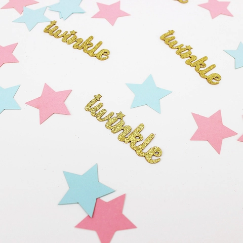 Glitter Twinkle Star Confetti Table Scatter For Baby Shower Birthday Wedding Party DIY Decoration Cardstock Paper Star