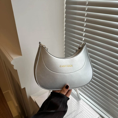 Bolso Hobo de Media Luna de Cuero PU Retro para Mujer Color Sólido Correa de Hombro Única Ajustable Bolso de Axila Bolso de Mano de Moda Bolso Casual