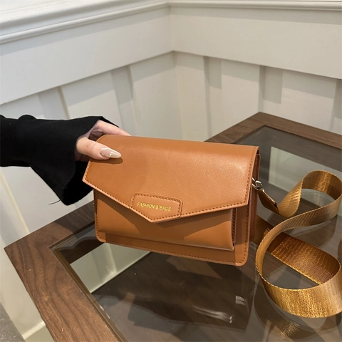 Damen Kleine Quadratische Umhängetasche PU Leder Klappe Messenger Schultertasche Lässig Täglich Pendler Einfarbig Minimalistisch Geldbörse