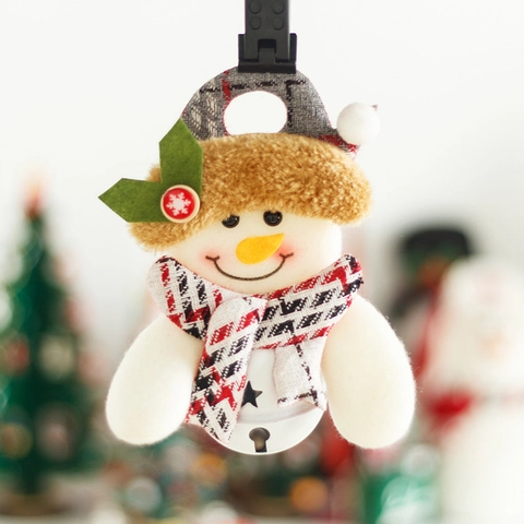 Campane di Natale Ornamenti Sospesi Babbo Natale Pupazzo di Neve Renna Bambola di Peluche Grande Campana di Metallo Decorazioni per Albero di Natale Festa