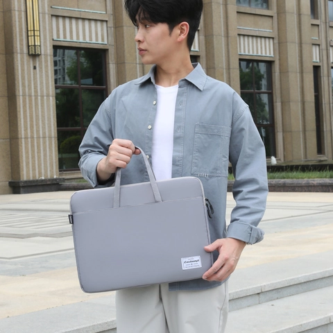 Borsa per Laptop in Tessuto Oxford Impermeabile Valigetta Business di Grande Capacità Borsa a Mano da Uomo per Ufficio