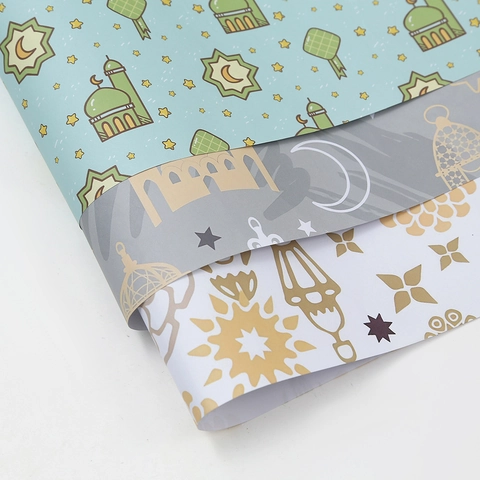 Carta da Regalo Ramadan Eid Mubarak Motivo Moschea Luna Stella Lanterna Per Celebrazione Festa Festival Islamico Decorazione DIY