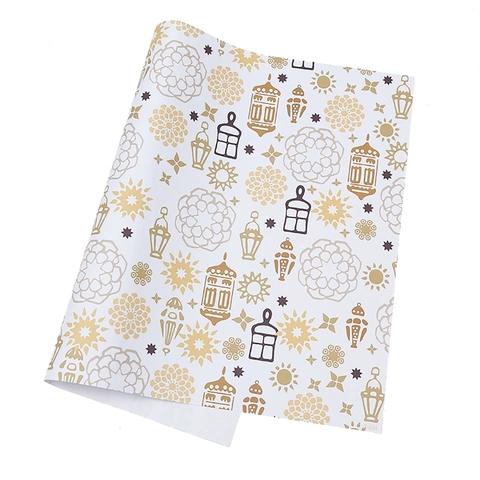 Carta da Regalo Ramadan Eid Mubarak Motivo Moschea Luna Stella Lanterna Per Celebrazione Festa Festival Islamico Decorazione DIY