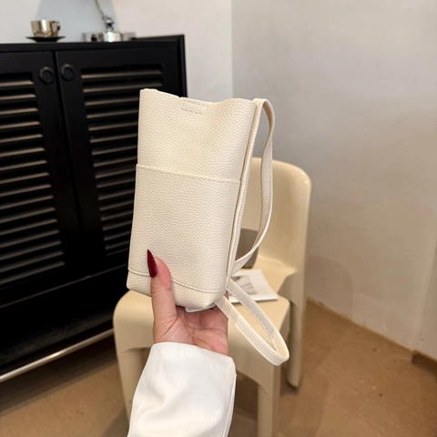 Borsa Per Cellulare Da Donna In Pelle PU Trama Litchi Minimalista Borsa A Tracolla Moda Piccola Borsa Per Pendolarismo