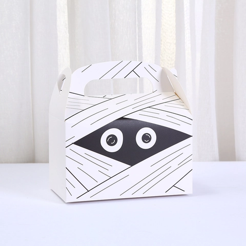 Boîte Cadeau Monstre de Dessin Animé d'Halloween Portable Citrouille Momie Vampire Boîtes à Bonbons pour Fête d'Halloween Bijoux