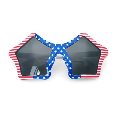 Amerikaanse Vlag Ster Zonnebril Onafhankelijkheidsdag Party Decoratie PC Frame UV400 Patriottische Kostuum Bril
